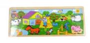 Opakowanie Drewniana układanka puzzle Farma