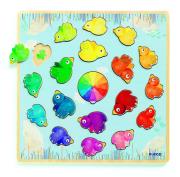 Drewniane puzzle Ludicolori. Wydawca: Djeco. Dadada.pl Opakowanie Drewniane puzzle Ludicolori