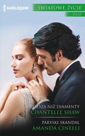 Droższa niż diamenty Paryski /Światowe Duo. Autor: Shaw Chantelle, Cinelli Amanda. Dadada.pl Okładka książki Droższa niż diamenty Paryski /Światowe Duo