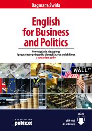 English for Business and Politics. Autor: Dagmara Świda. Dadada.pl Okładka książki English for Business and Politics