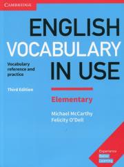 English Vocabulary in Use Elementary with answers. Autor: McCarthy Michael, O'Dell Felicity. Dadada.pl Okładka książki English Vocabulary in Use Elementary with answers