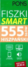 Okładka książki Fiszki Smart 555 słów. Hiszpański