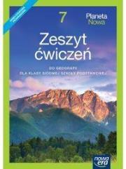 Geografia SP 7 Planeta Nowa ćw. NE. Autor: Knopik Justyna, Skomoroko Kamila, Ryszard Przybył. Dadada.pl Okładka książki Geografia SP 7 Planeta Nowa ćw. NE