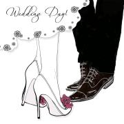 Opakowanie Karnet Swarovski kwadrat Ślub buty