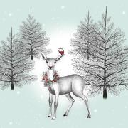 Opakowanie Karnet Swarovski kwadrat Święta Sarna