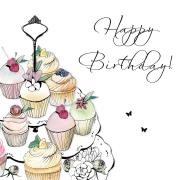 Okładka książki Karnet Swarovski kwadrat Urodziny babeczki