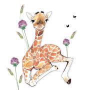 Opakowanie Karnet Swarovski kwadrat Żyrafa