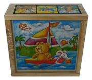 Opakowanie Klocki obrazkowe drewniane 9 elementów