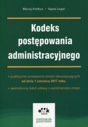 Kodeks postępowania administracyjnego. Autor: Kiełbus Maciej, Legat Agata. Dadada.pl Okładka książki Kodeks postępowania administracyjnego