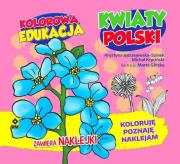 Okładka książki Kolorowa edukacja - Kwiaty Polski