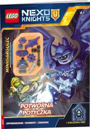 Lego Nexo Knights Potworna potyczka. Autor: praca zbiorowa. Dadada.pl Okładka książki Lego Nexo Knights Potworna potyczka