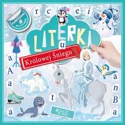 Literki u Królowej Śniegu. Autor: Dorota Skwark. Dadada.pl Okładka książki Literki u Królowej Śniegu