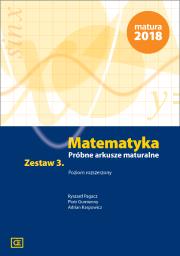 Matematyka LO Próbne arkusze mat. z.3 ZR OE. Autor: Świda Elżbieta, Kurczab Elżbieta, Kurczab Marcin. Dadada.pl Okładka książki Matematyka LO Próbne arkusze mat. z.3 ZR OE