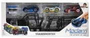 Opakowanie Modarri Transporter Ciężarówka z przyczep. +3 auta