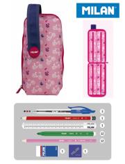 Opakowanie Multipiórnik MILAN owalny z 4 piórnikami BIKES róż