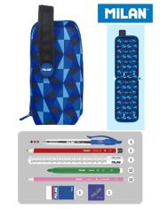 Opakowanie Multipiórnik MILAN owalny z 4 piórnikami BLUES