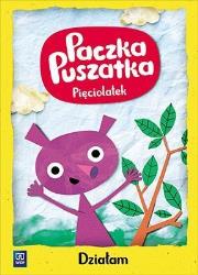 Paczka Puszatka. Pięciolatek Działam WSiP. Autor: Anna Borchard, Joanna Marcinkiewicz. Dadada.pl Okładka książki Paczka Puszatka. Pięciolatek Działam WSiP
