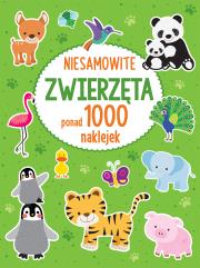PONAD 1000 NAKLEJEK Niesamowite zwierzęta. Autor: Opracowanie zbiorowe. Dadada.pl Okładka książki PONAD 1000 NAKLEJEK Niesamowite zwierzęta
