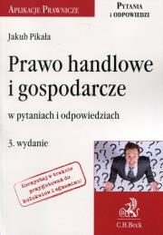 Okładka książki Prawo handlowe i gospodarcze w pytaniach i odpowiedziach