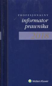 Opakowanie Profesjonalny informator prawnika 2018 A5 granatowy