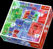 Opakowanie Puzzle 4w1 Kotboy i drużyna