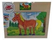 Opakowanie Puzzle drewniane Koń 12
