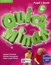 Quick Minds 4 Pupil's Book. Autor: Puchta Herbert, Gerngross Gunter, Lewis-Jones Peter. Dadada.pl Okładka książki Quick Minds 4 Pupil's Book