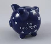 Opakowanie Skarbonka świnka z grafiką gwiazdek - Na głupoty