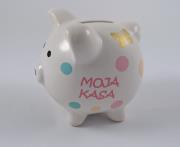 Opakowanie Skarbonka świnka z grafiką motyli - Moja kasa