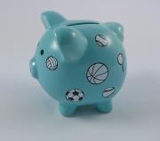 Opakowanie Skarbonka świnka z grafiką piłek