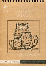 Opakowanie Szkicownik na spirali Młody Artysta A5 60 ark 80/90g Happy Color