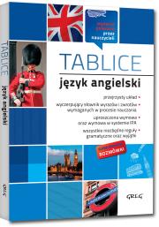 Okładka książki Tablice: język angielski (+ rozmówki) GREG