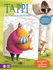 Okładka książki Tappi i długie kolorowanie. Wielki gaduła tajemniczy nieznajomy