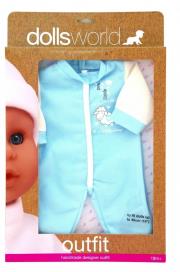 Opakowanie Ubranko Deluxe Fashion Boutique dla lalek do 46cm niebieskie z owieczką