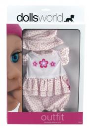 Opakowanie Ubranko dla lalki Deluxe 41 cm kwiatki