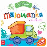 Wielka malowanka z autkiem. Autor: Opracowanie zbiorowe. Dadada.pl Okładka książki Wielka malowanka z autkiem