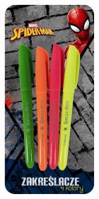Opakowanie Zakreślacze 4 kolory Spider-Man