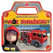 Zapraszamy na akcję. Wóz strażacki. Autor: Opracowanie zbiorowe. Dadada.pl Okładka książki Zapraszamy na akcję. Wóz strażacki