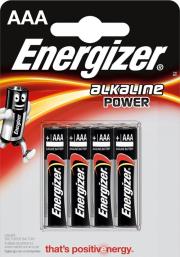 Opakowanie Bateria Energizer Alkaline Power AAA-LR03 4 sztuki