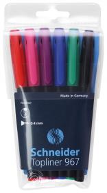 Cienkopisy Schneider Topliner 967 6 sztuk. Wydawca: PBS Connect Polska. Dadada.pl Opakowanie Cienkopisy Schneider Topliner 967 6 sztuk