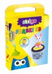 Opakowanie Farbki 3d  babeczka królik 160005-1