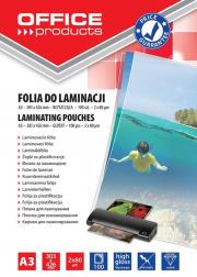 Folia do laminacji Office Products A3 303x426 mm błyszcząca 100 sztuk transparentna. Wydawca: PBS Connect Polska. Dadada.pl Opakowanie Folia do laminacji Office Products A3 303x426 mm błyszcząca 100 sztuk transparentna