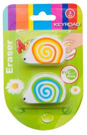 Opakowanie Gumka do ścierania Keyroad Ślimak 2 sztuki