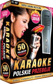 Opakowanie Karaoke Polskie Przeboje edycja 2018 z mikrofonem (PC-DVD)