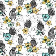 Opakowanie Karnet Swarovski kwadrat Etniczne białe ptaki