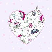 Opakowanie Karnet Swarovski kwadrat Serce