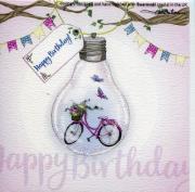 Okładka książki Karnet Swarovski kwadrat Urodziny rower