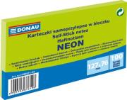 Opakowanie Karteczki samoprzylepne w bloczku 127x76mm 100 kartek neon zielony