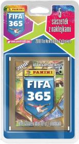 Opakowanie Karty Panini. FIFA 365 Adrenalyn XL 2018  blister z naklejkami