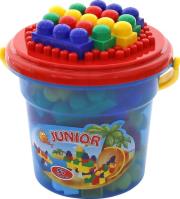 Opakowanie Klocki Junior 57 el. w wiaderku 'Maxi' z pokrywą